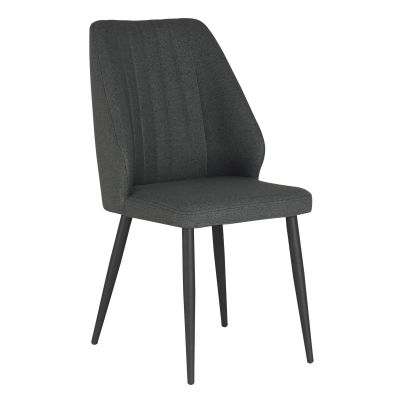 Chair Riva 46x60x91cm Nordic 18/dark grey