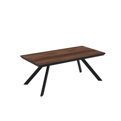 Extendable dining table Corin 200+78cm Barok/dark brown
