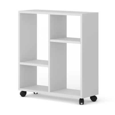 TRASCO 2 Bookshelf Coffee Table, white
