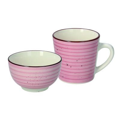 Комплект купа и чаша TOGNANA URBAN Urban Pastel Rosa, 14 см + 400 мл