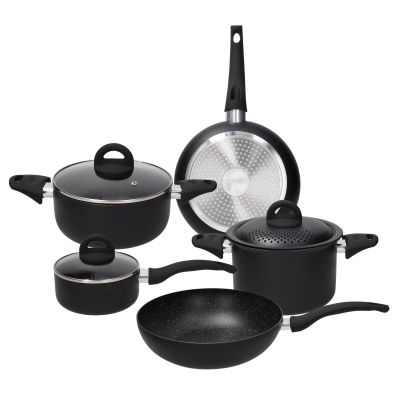 Set GRANCUCINA ROCK IN BLACK, 8 pcs