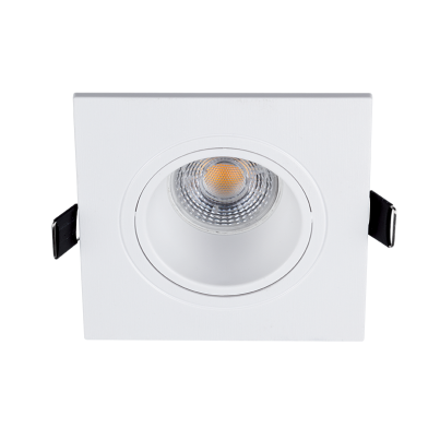 LED ПЛАСТМАСОВА КВАДРАТНА ЛУНА PAR 16 COB 7W 2700-
