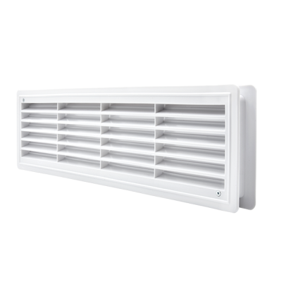 EL02-127 door grille 115X430mm, white