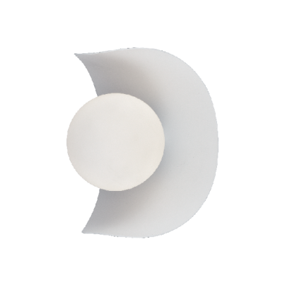 BRENDA АПЛИК 1XG9 БЯЛ/СИВ