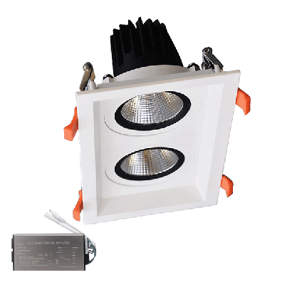 ДВОЙНА ПОДВИЖНА LED ЛУНА 2X30W 230V 3000K БЯЛА+AB