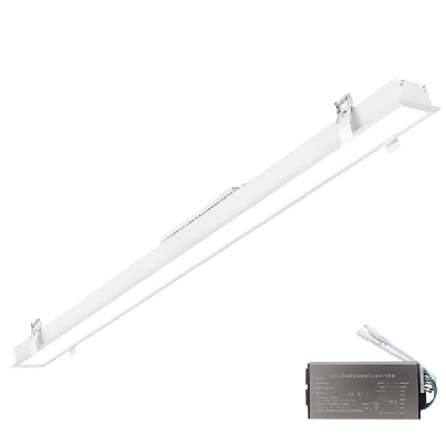 ELMARK LED profile recessed 1500mm 24W 3000K BL+Em