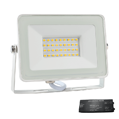 VEGA 30 SLIM SMD 30W LED ПРОЖЕКТОР 3000К БЯЛ+AB