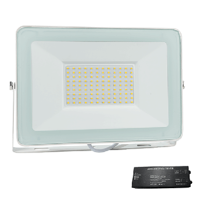 VEGA 100 SLIM SMD 100W LED ПРОЖЕКТОР 3000К БЯЛ+AB