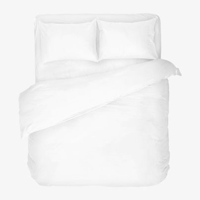 Двоен комплект спално бельо DILIOS Бяло, 4 части, бял