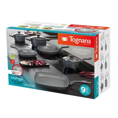 Комплект съдове за готвене MYTHOS MARBLE NERO FL, 9 части