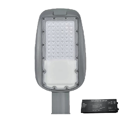 PRAGUE SMD LED street light 50W 3000K IP65+emergency kit