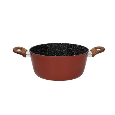 Casserole TOGNANA Rustic Stone, Two Handles, 20cm, Red