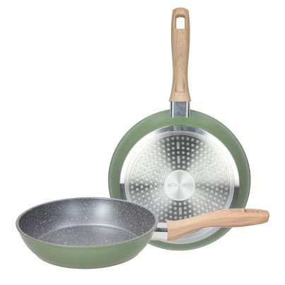 Set of 2 FRYPAN CM 24 & 28 STONE SAGE