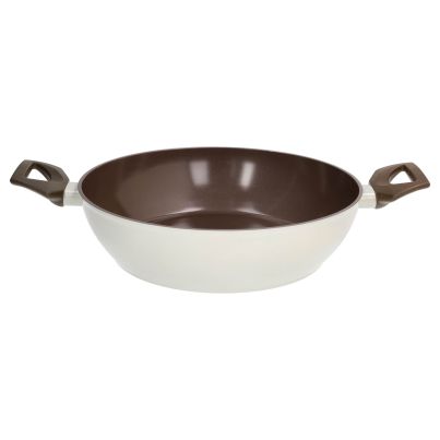 Skillet TOGNANA Sintonia, Two Handles, PFAS Free, 28cm, Beige-Maroon
