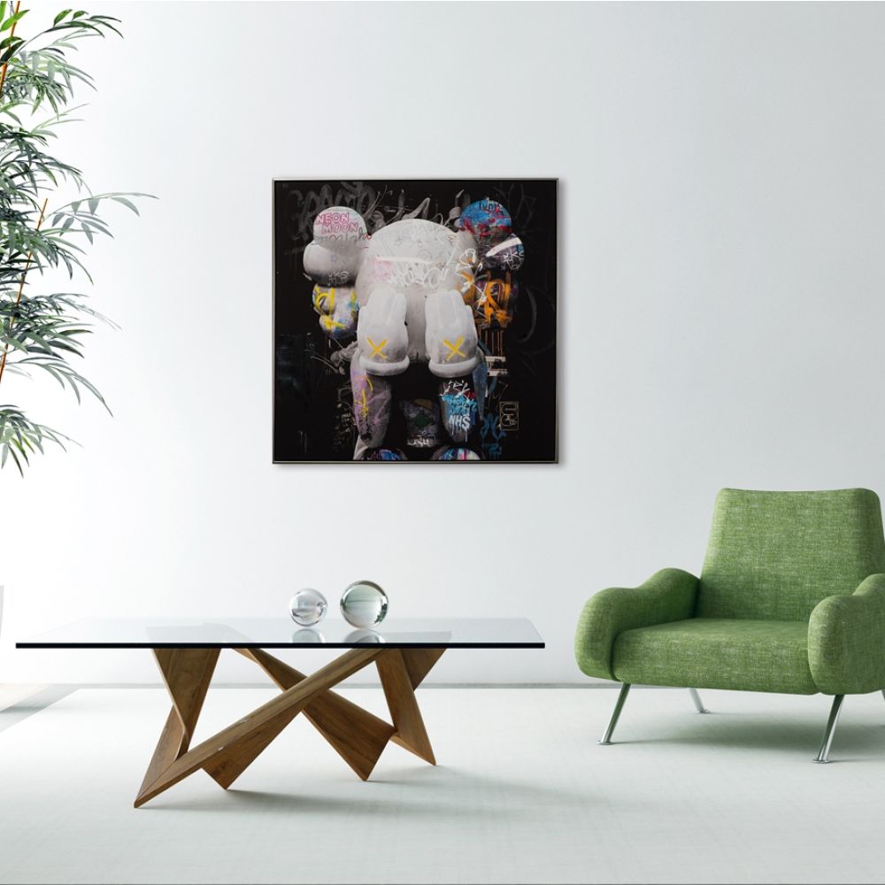 Acrylic painting Comic Art "Mouse" 102,5x102,5cm