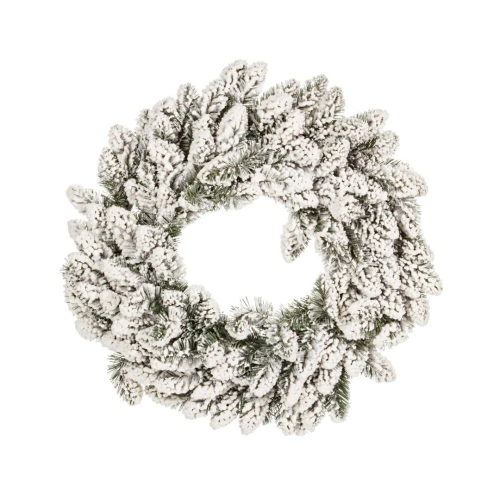 Bizzotto Christmas wreath OREGON Ø60cm white-green