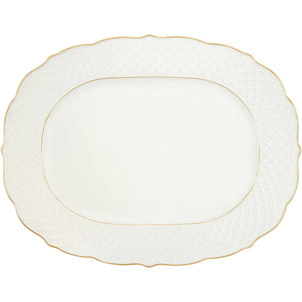 PORCEL ОВАЛНА ЧИНИЯ ЗА СЕРВИРАНЕ EMPIRE GOLD 35X27