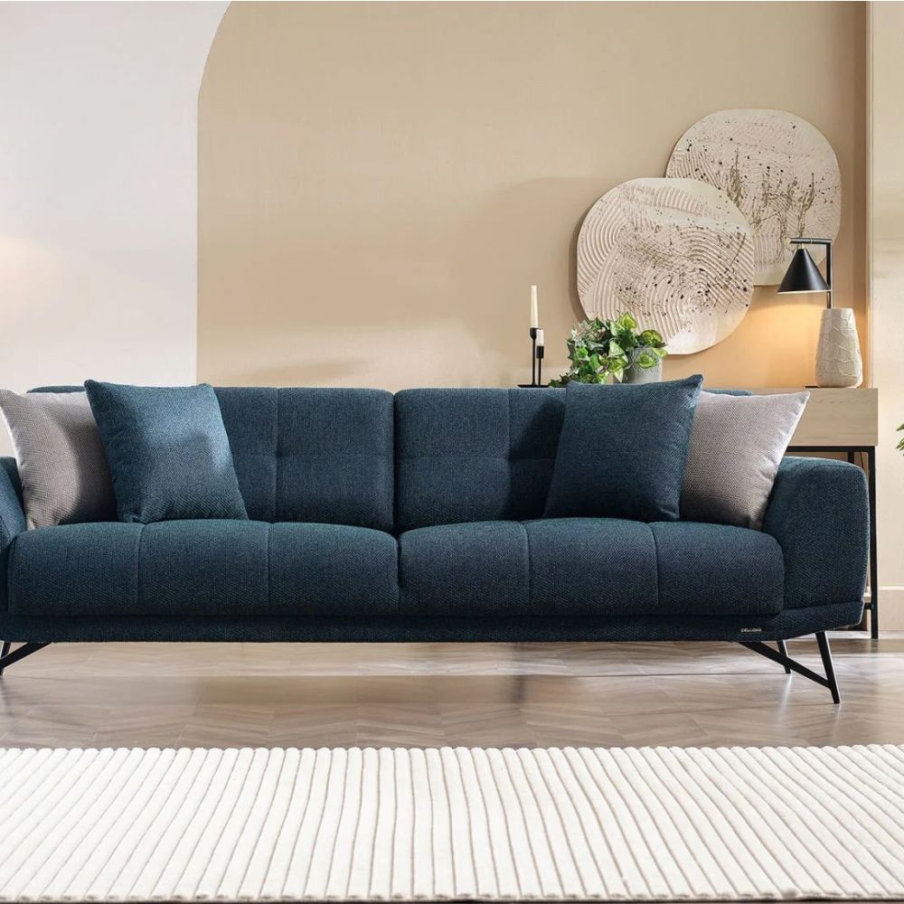 BELLONA ТРИМЕСТЕН ДИВАН MATISSE NAVY СИНЬО-ЗЕЛЕН