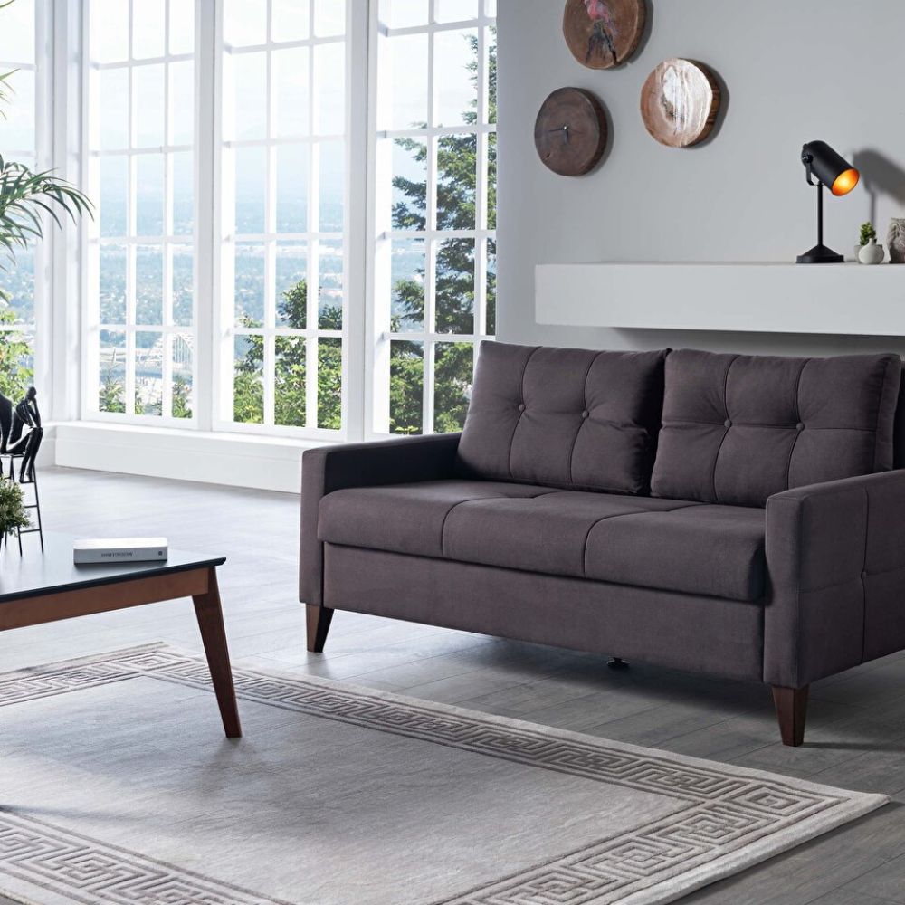 Two-seater sofa SANDRO 161x89x83cm Zigana grey