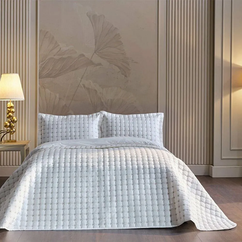 Single bedspread set FLASH 2pcs cream Single bedspread set FLASH 2pcs cream