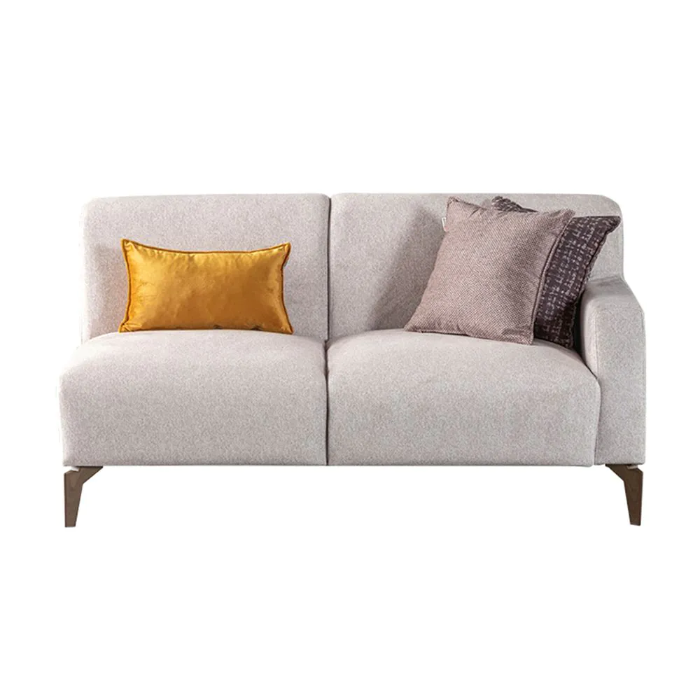 Two-seater sofa section LUGANO right armrest 152/94/78cm 4381/light grey Two-seater sofa section LUGANO right armrest 152/94/78cm 4381/light grey