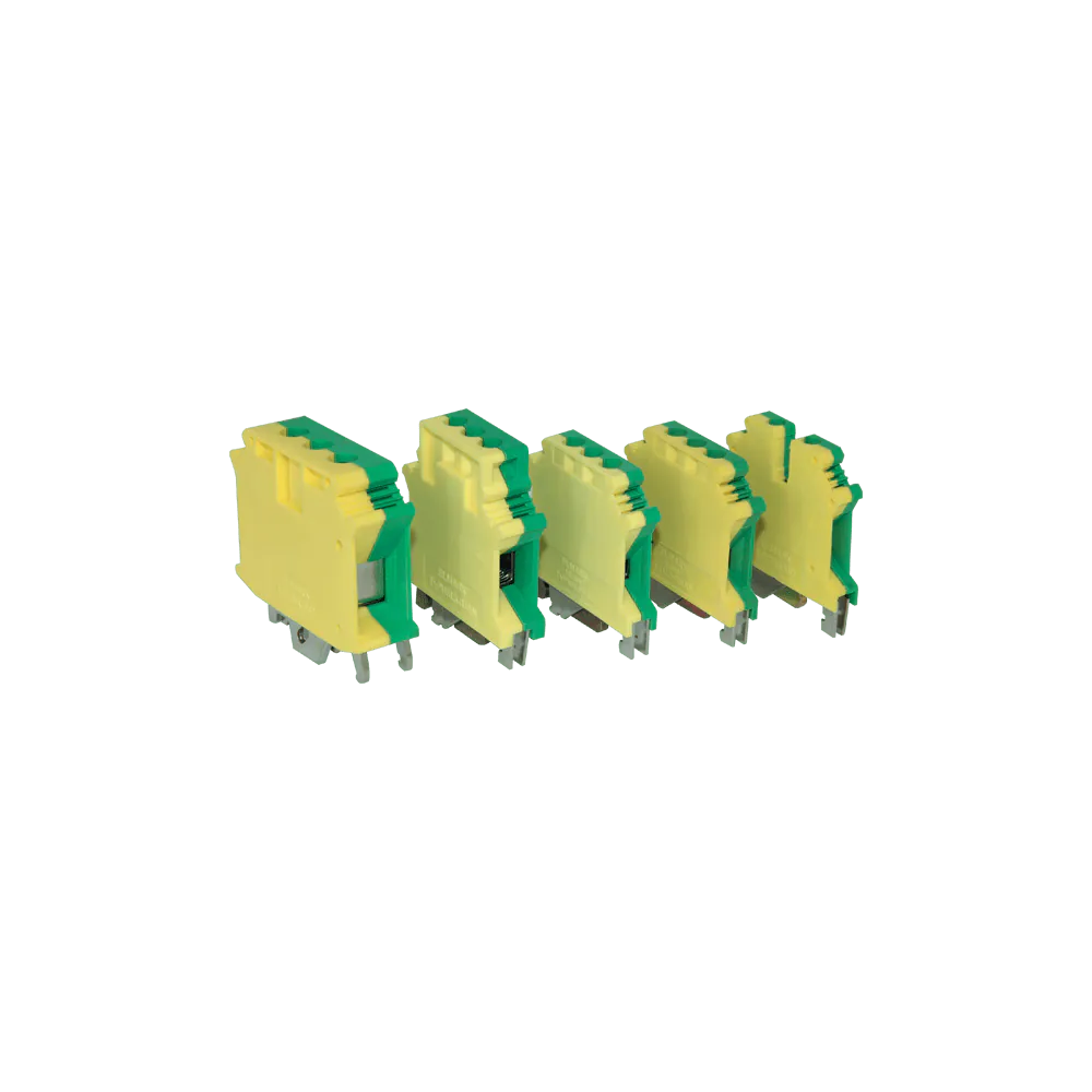 Fixed terminal block 10JD yellow/green