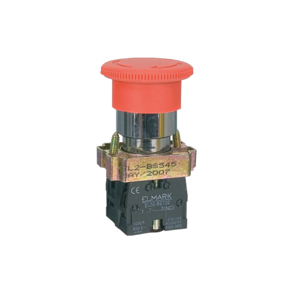 Button with head mushroom type BS 545 1NC+1NO red Button with head mushroom type BS 545 1NC+1NO red