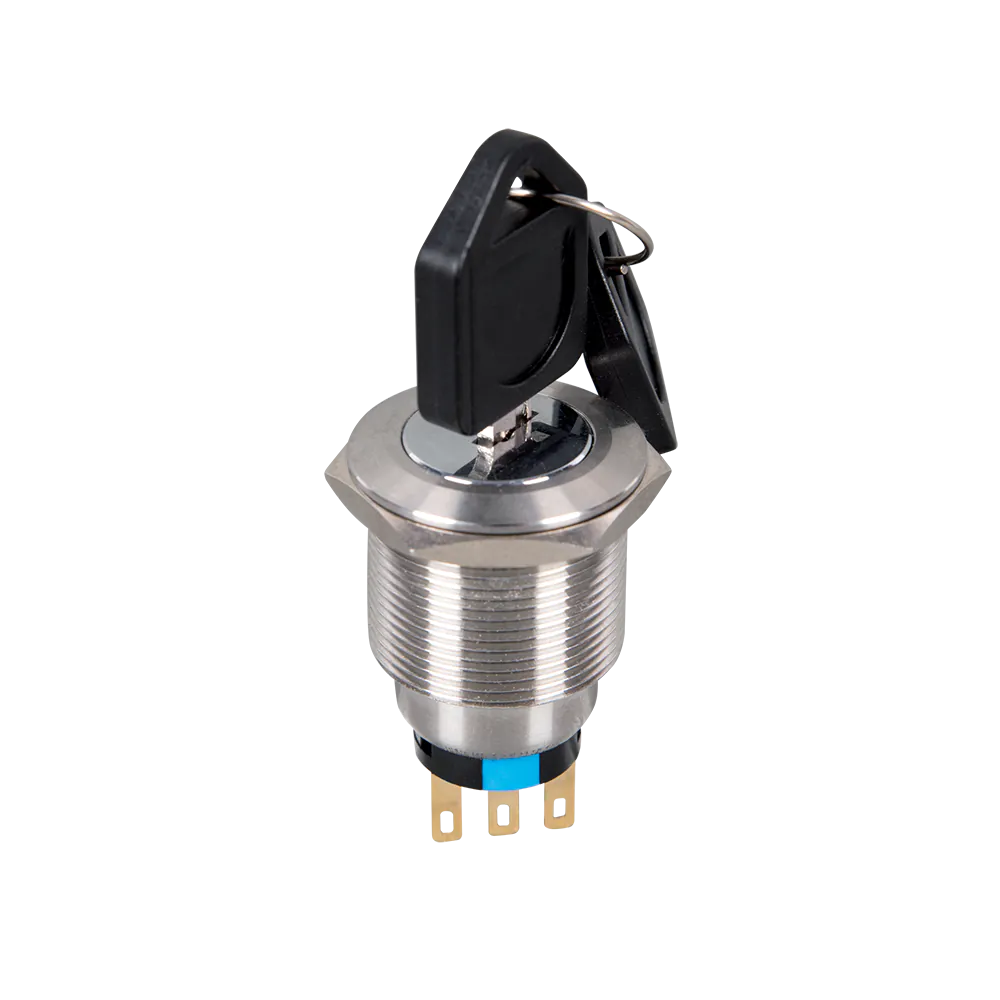 Three position key switch with arrest EL-22Y3 2NO+2NC IP65 green Three position key switch with arrest EL-22Y3 2NO+2NC IP65 green
