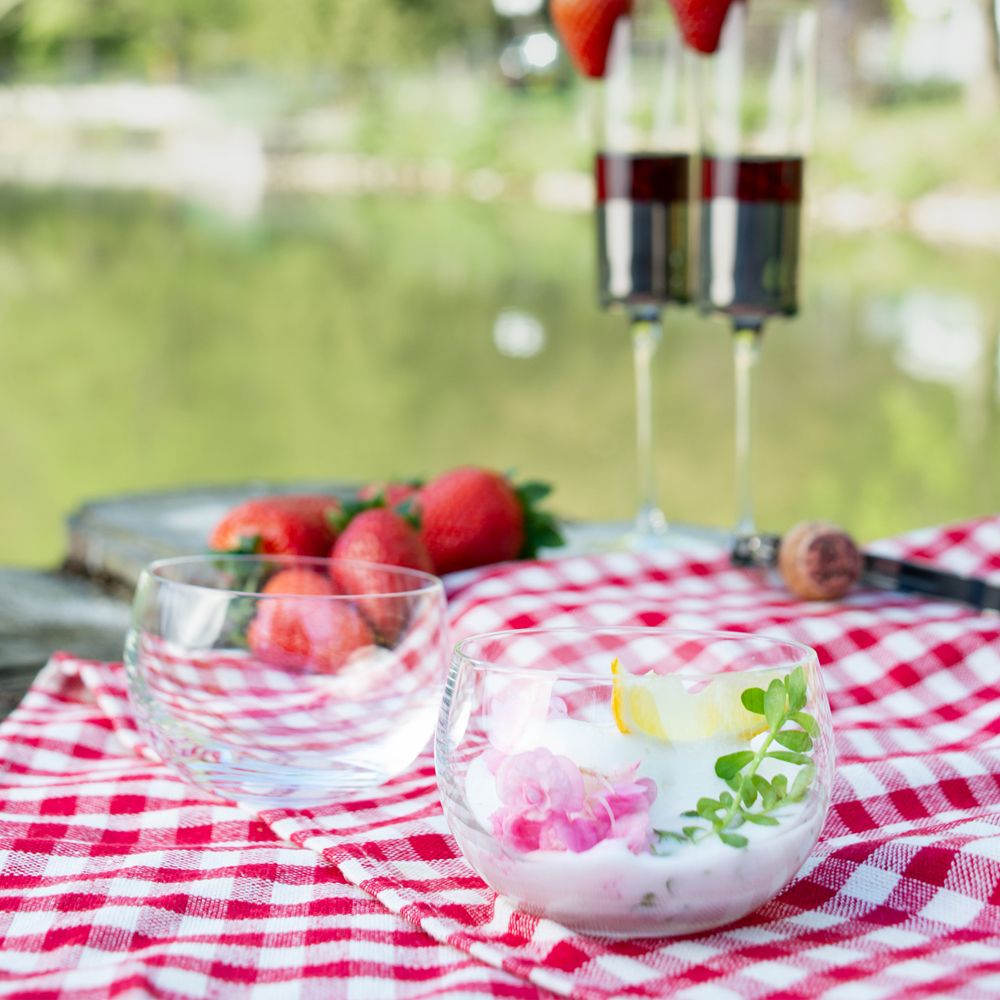Glass dessert bowls NEW YORK 4406 300ml. 3pcs