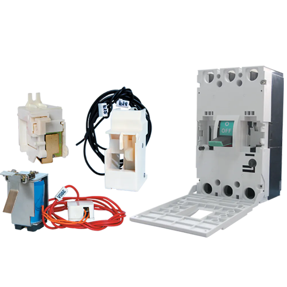 Moulded case circuit breaker DS1 MAX-125/125 125A 3P 400V with mounted MX + OF