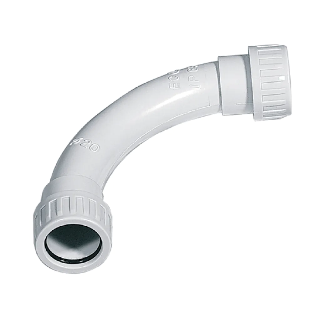 PVC КОЛЯНО ГОЛЯМО 90 ЕС Ф40  IP65