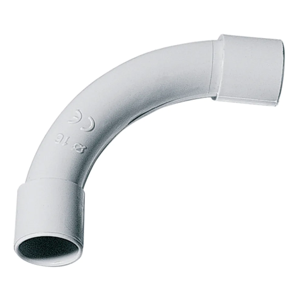 PVC bend 90 EC D25 IP40 Technopolymer Gray RAL7035 PVC bend 90ﾰ
