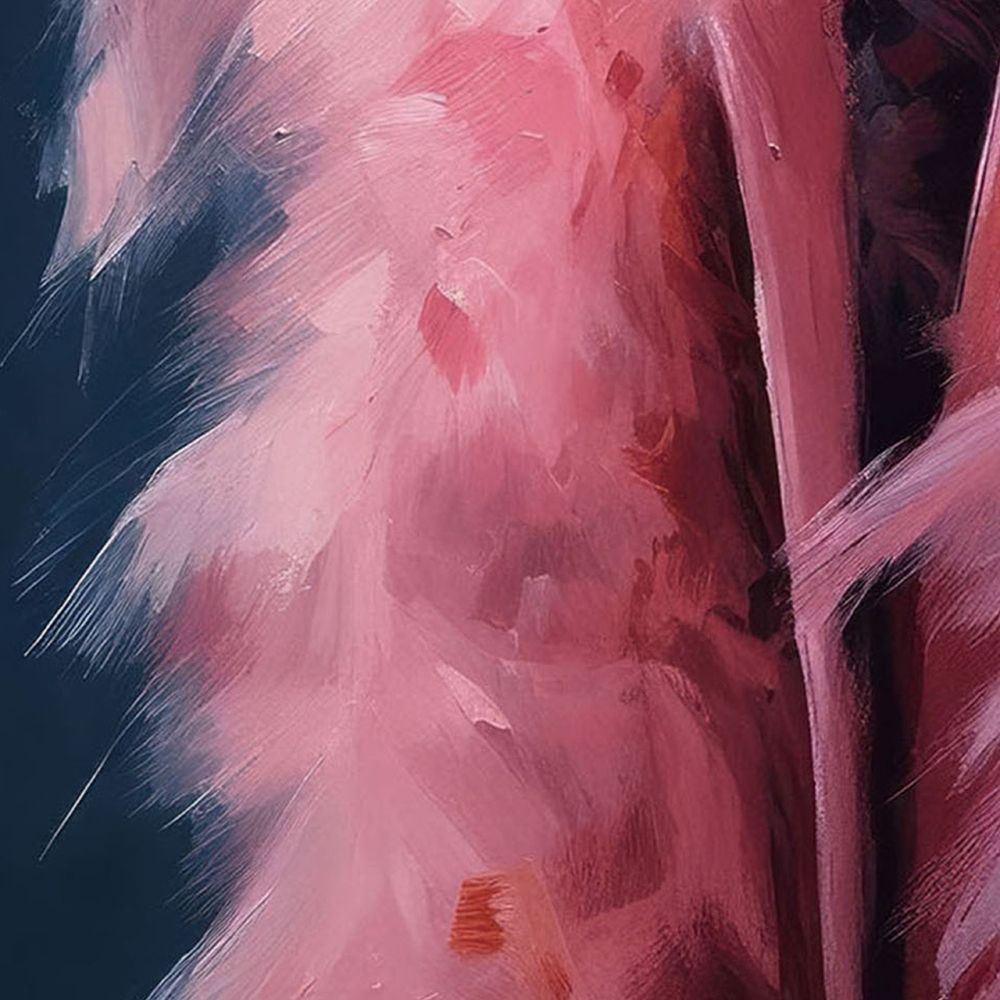 Glass printing wall art Glamorous in pink 80x120cm