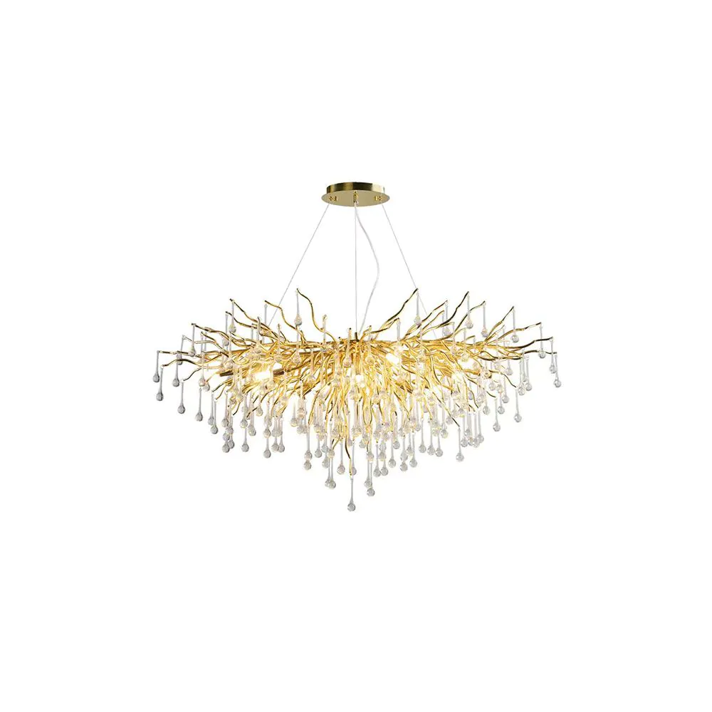 ANDREW Chandelier 13xG9 gold