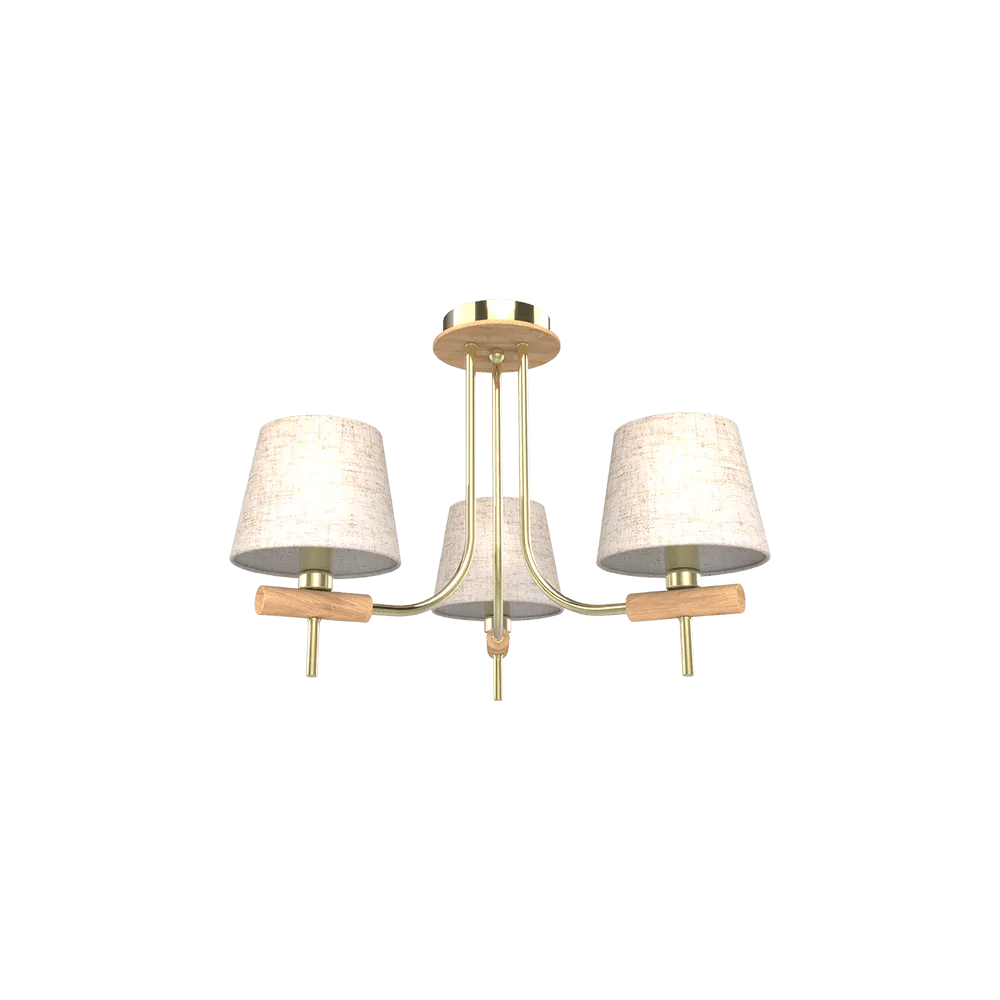 JONAS Celing lamp 3xE14 beige/gold JONAS Celing lamp 3xE14 beige/gold