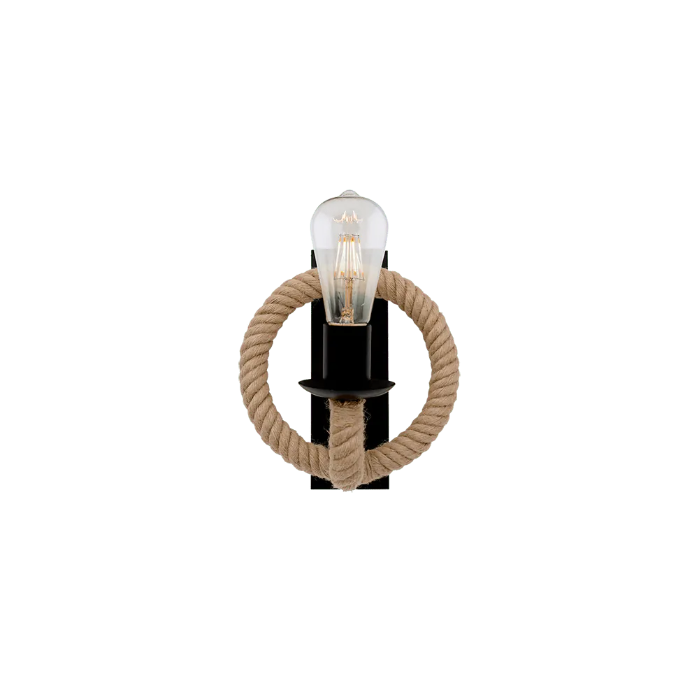 ROPE Wall lamp 1xE27 black ROPE Wall lamp 1xE27 black