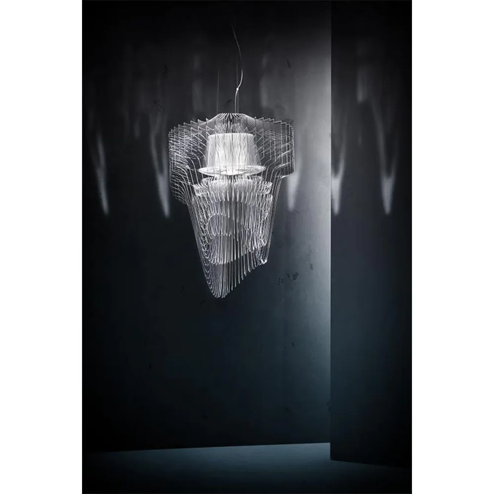 SLAMP ПЕНДЕЛ ARIA S 2X12W+1X7W E27 ПРОЗРАЧЕН