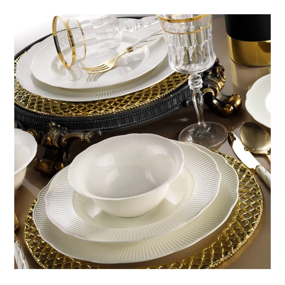 Dinner set Bone ilay 24 pcs. cream Dinner set Bone ilay 24 pcs. cream