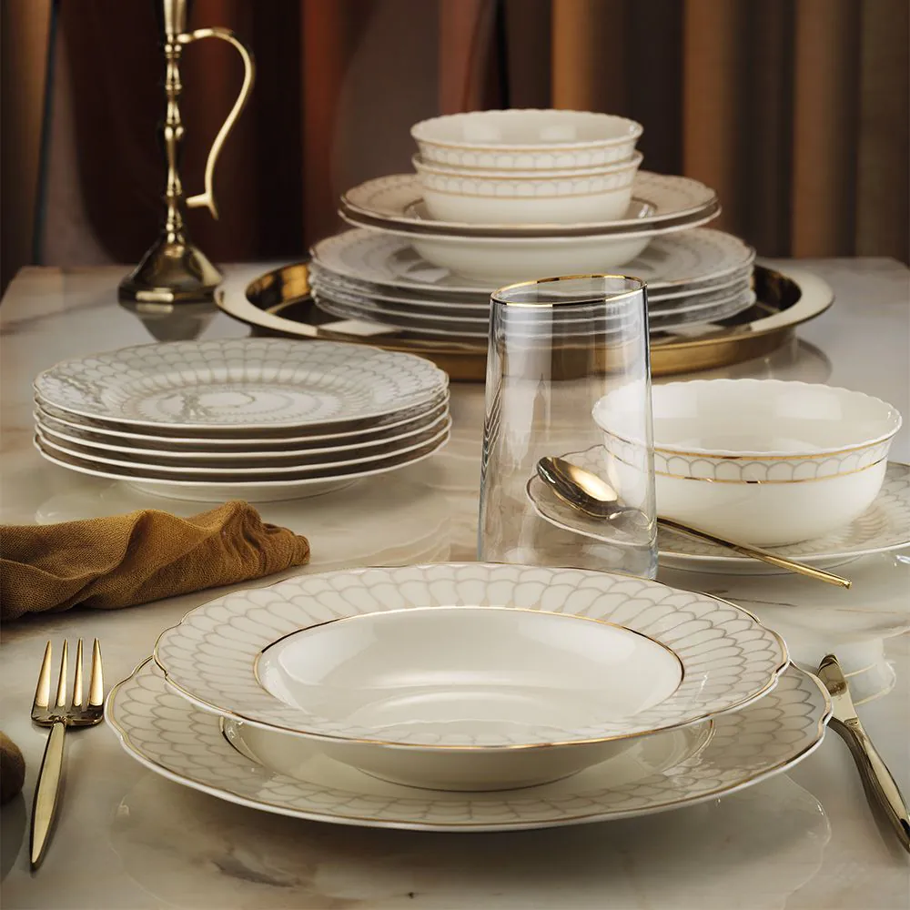 Dinner set Bone olympus 24 pcs. cream Dinner set Bone olympus 24 pcs. cream