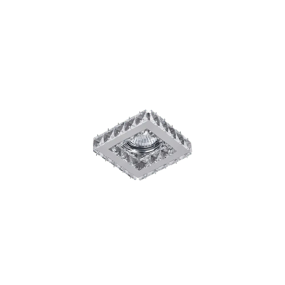 Spotlight square 12V MR16 crystal