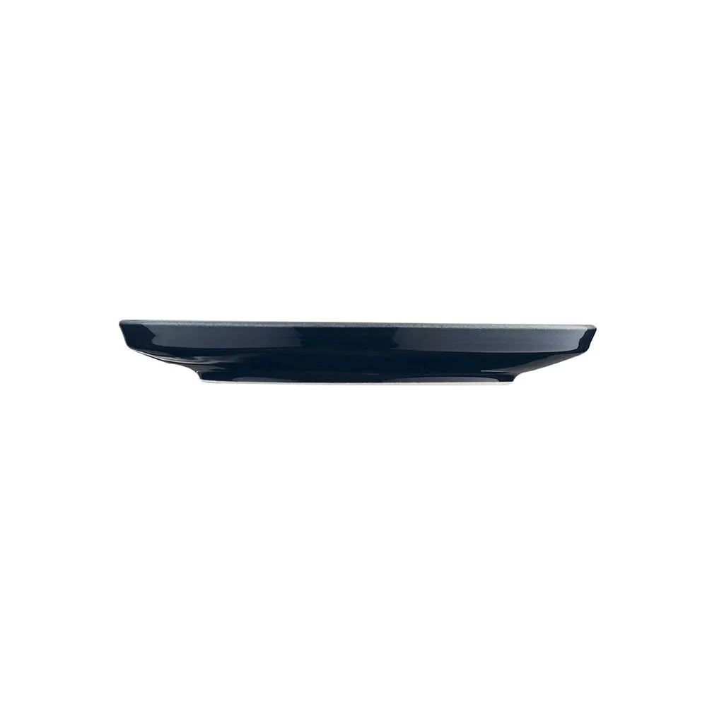 Flat plate Crouton white/navy blue