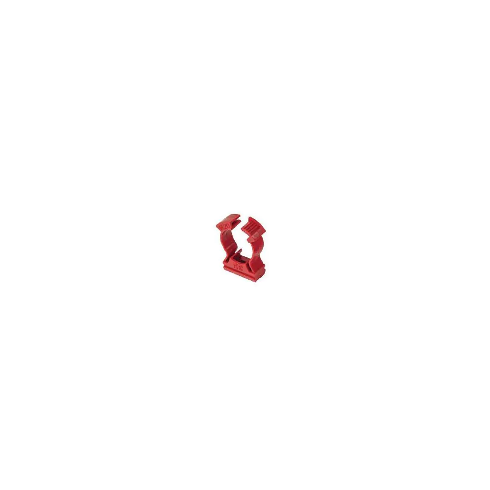 PVC COLLAR CONDUIT CLIPS EC D20 RED 100pcs. 25mm