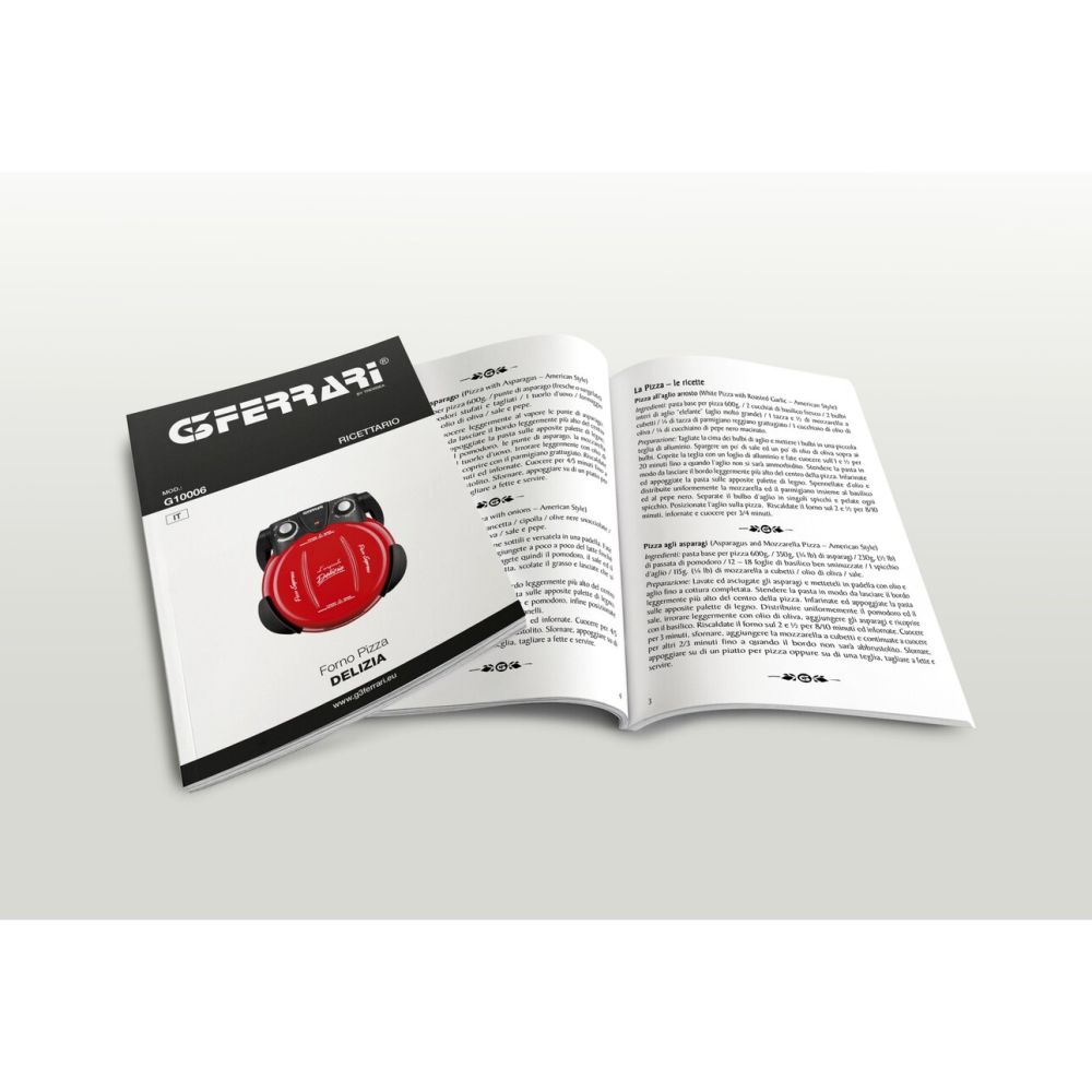G3FERRARI ФУРНА ЗА ПИЦА DELIZIA 1200W ЧЕРНА