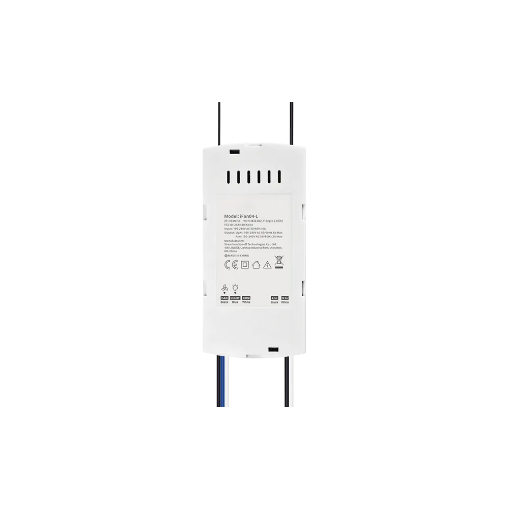 IFAN04 Wi-Fi smart ceiling fan switch IFAN04 Wi-Fi smart ceiling fan switch
