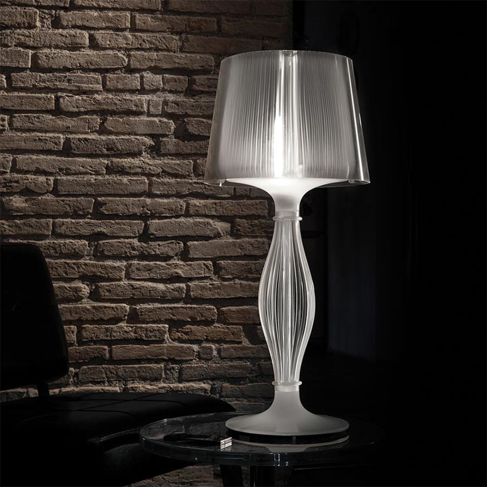 Table lamp LIZA M 1x12W E27 transparent