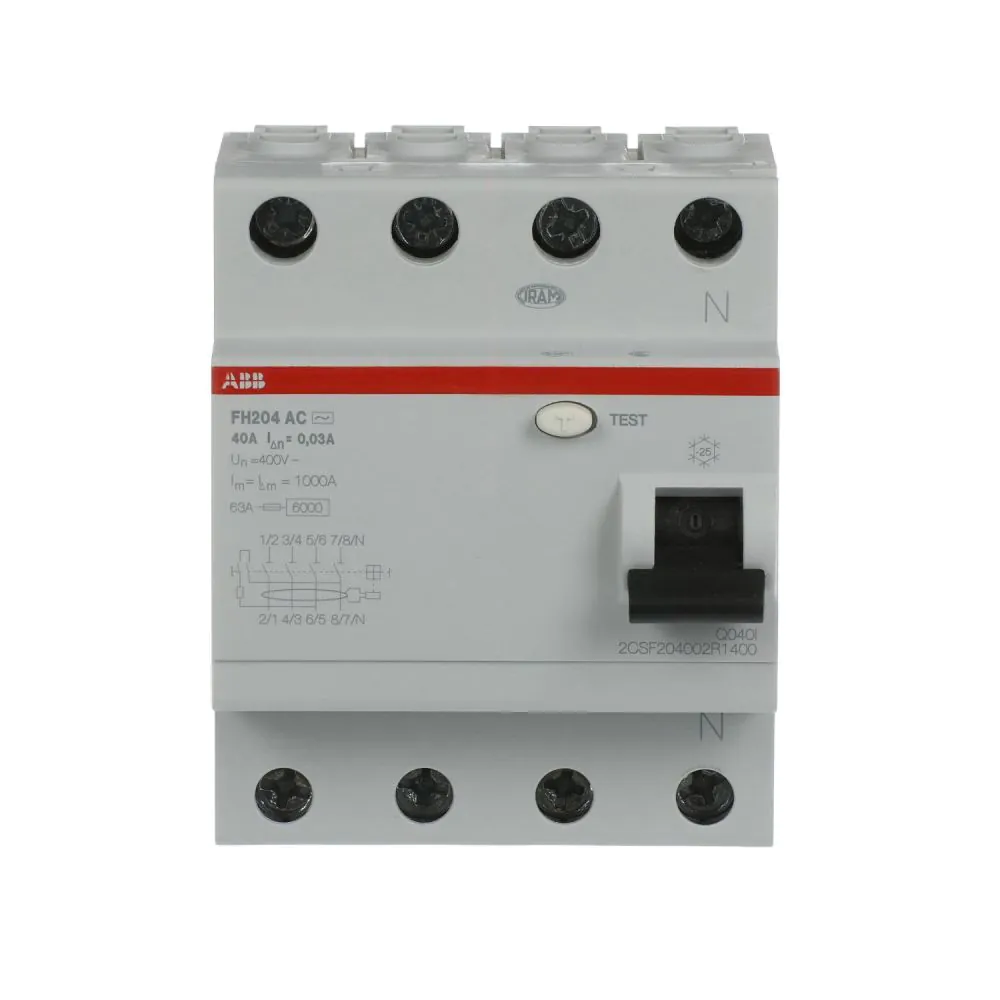 ABB Residual current device FH204 AC-40/0.03 4P 40A 30mA