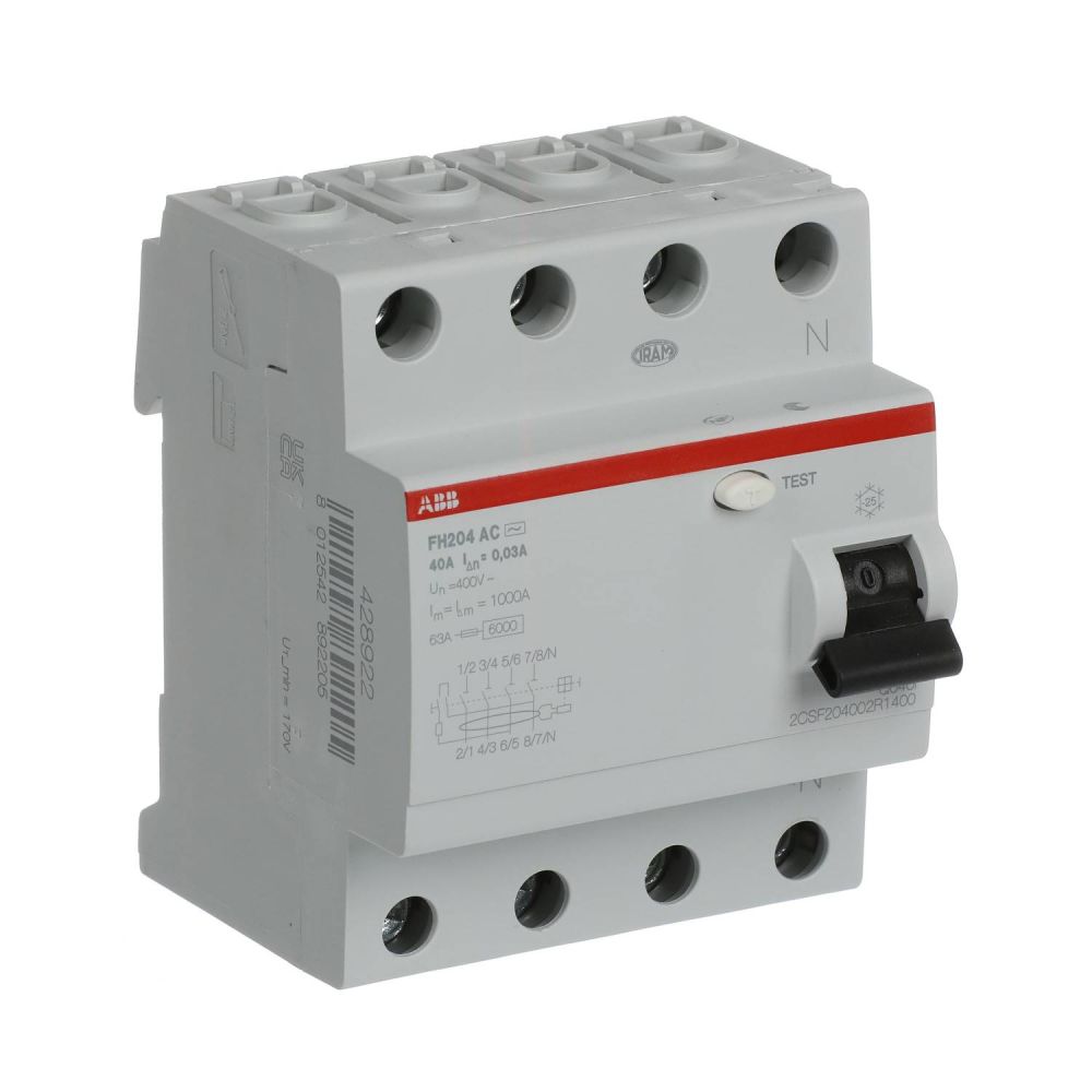 ABB Residual current device FH204 AC-40/0.03 4P 40A 30mA