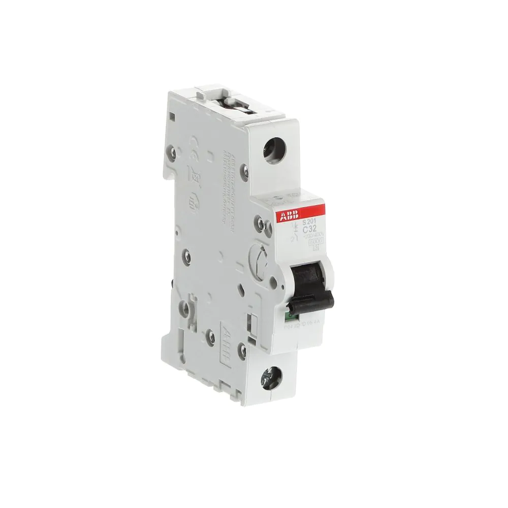 ABB Miniature circuit breaker for industrial use S201-C32 32A 1P 6kA curve C