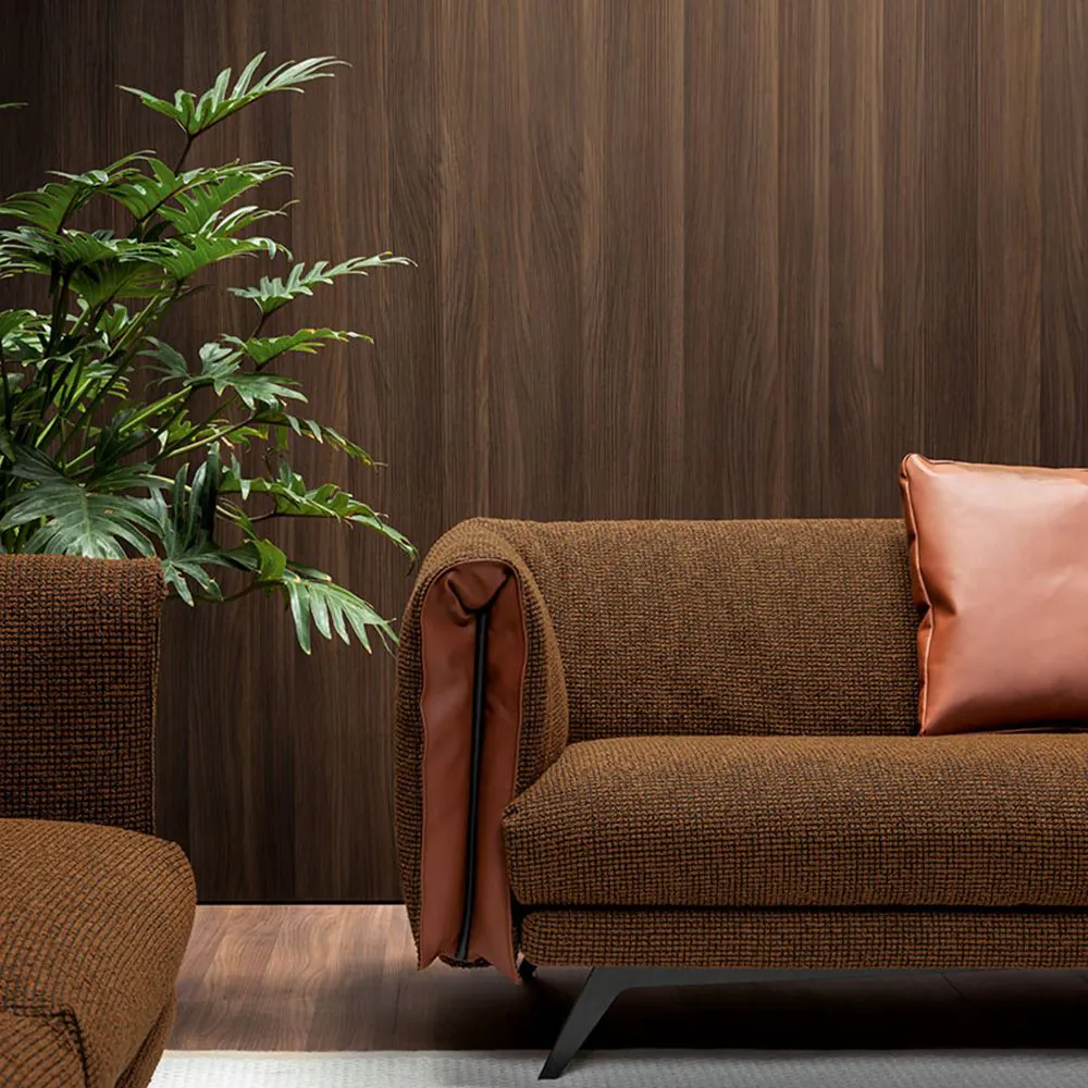 Sofa SADDLE 230x100cm Pastello 8D56/Ponza Nabuk N01