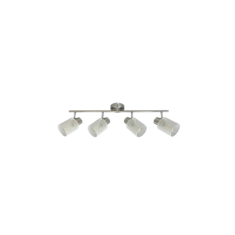 YOLI Ceiling lamp 4xE27 white/satin nickel